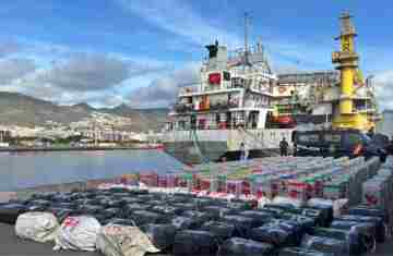  Espanha apreende cocaína a bordo de navio que fez escala no Brasil 